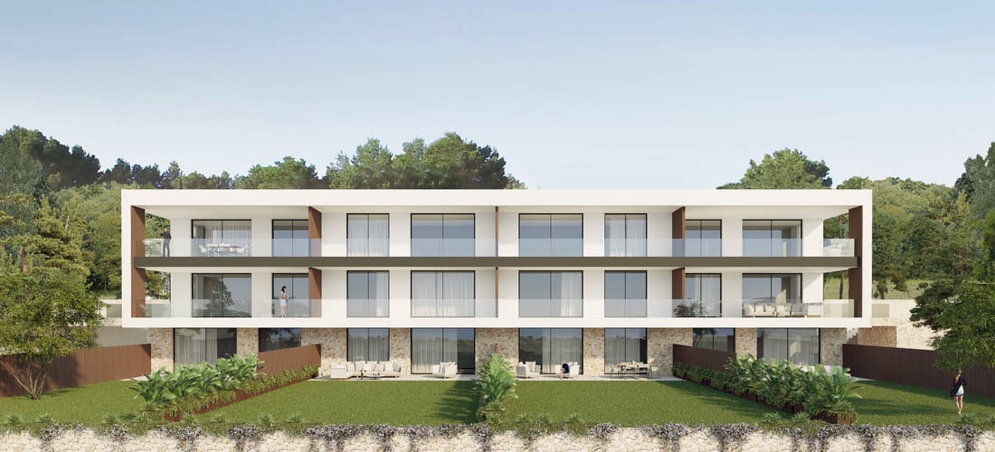 Residencia moderna y acogedora en las colinas.